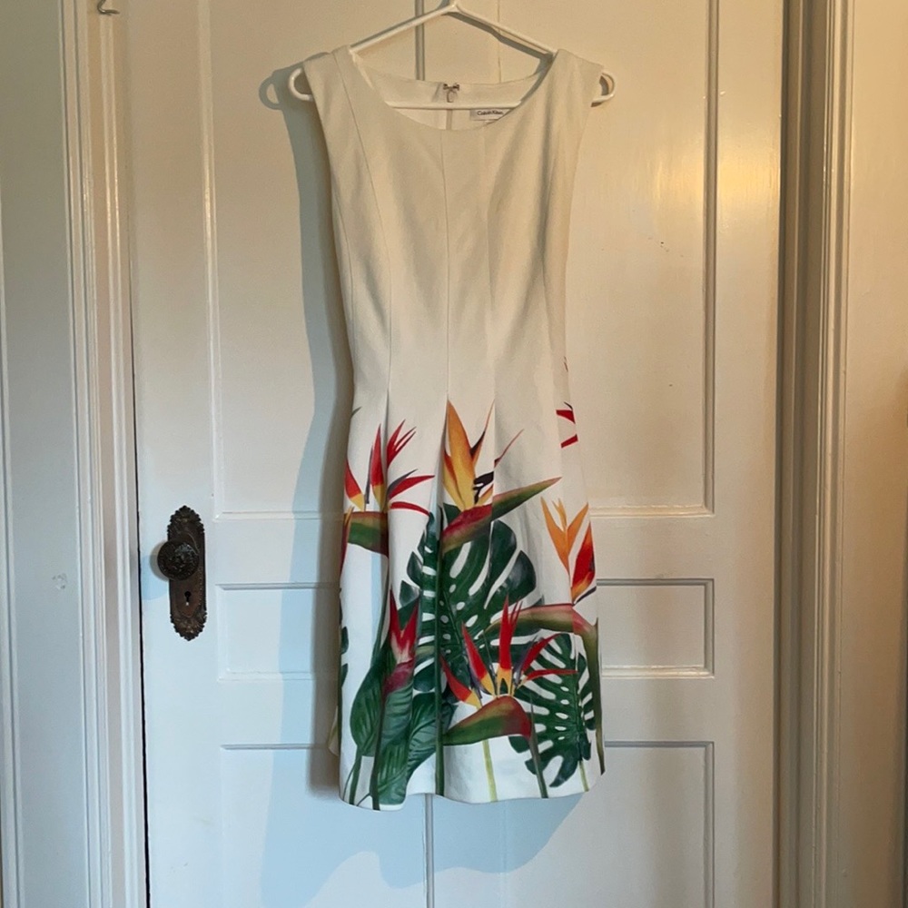 Calvin Klein Bird of Paradise Party Dress